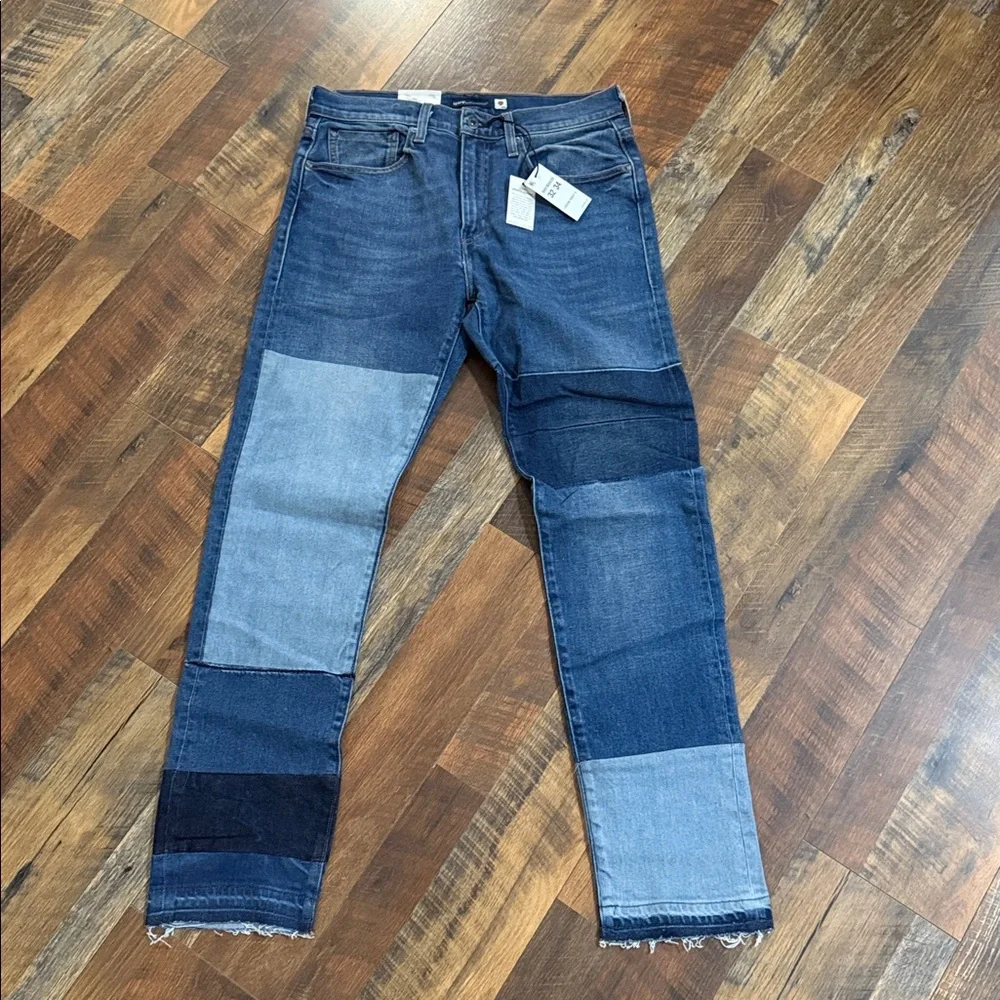 NWT Levi's Made & Crafted 502 Taper Patchwork Selvedge Jeans Big E 32x34